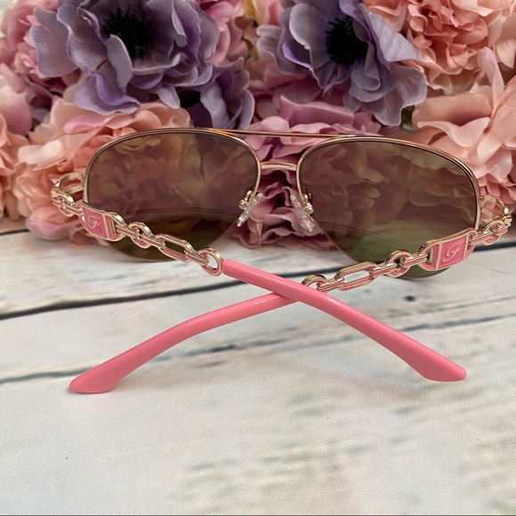 Fenchi Classic Pink Mirrored Aviator Sunglasses - Picture 12 of 16